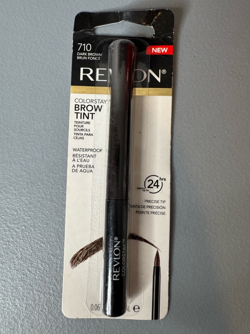 Revlon colorstay waterproof Brow Tint in 710 Dark Brown precise tip 24hr stay